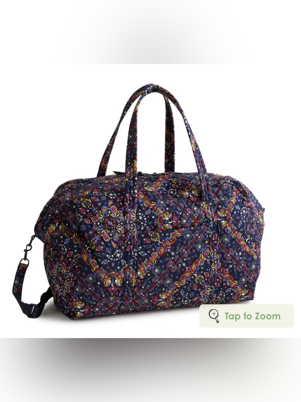 Vera Bradley Large Miramar Weekender Bag NWT Starry Paisley - Picture 3 of 7